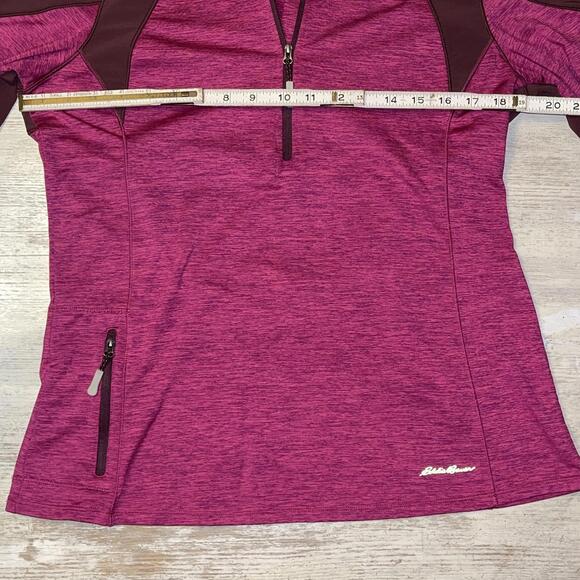 EUC Eddie Bauer Magenta Pink Athletic Pullover Size Large - Picture 3 of 6